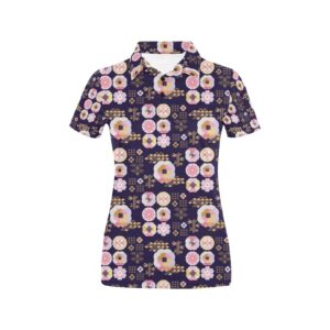 Sakura Japan Style Print Design Lks302 Women'S Polo Shirt