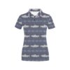 Salmon Fish Knit Style Print Design Lks304 Women'S Polo Shirt