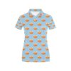Salmon Sushi Print Design Lks307 Women'S Polo Shirt