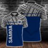 Samoa Coat Of Arms Polynesian Horizontal Style Polo Shirt All Over Print