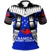 Samoa Custom Personalised Polo Shirt - Samoa Rugby Sport Style Blue Color - BN20