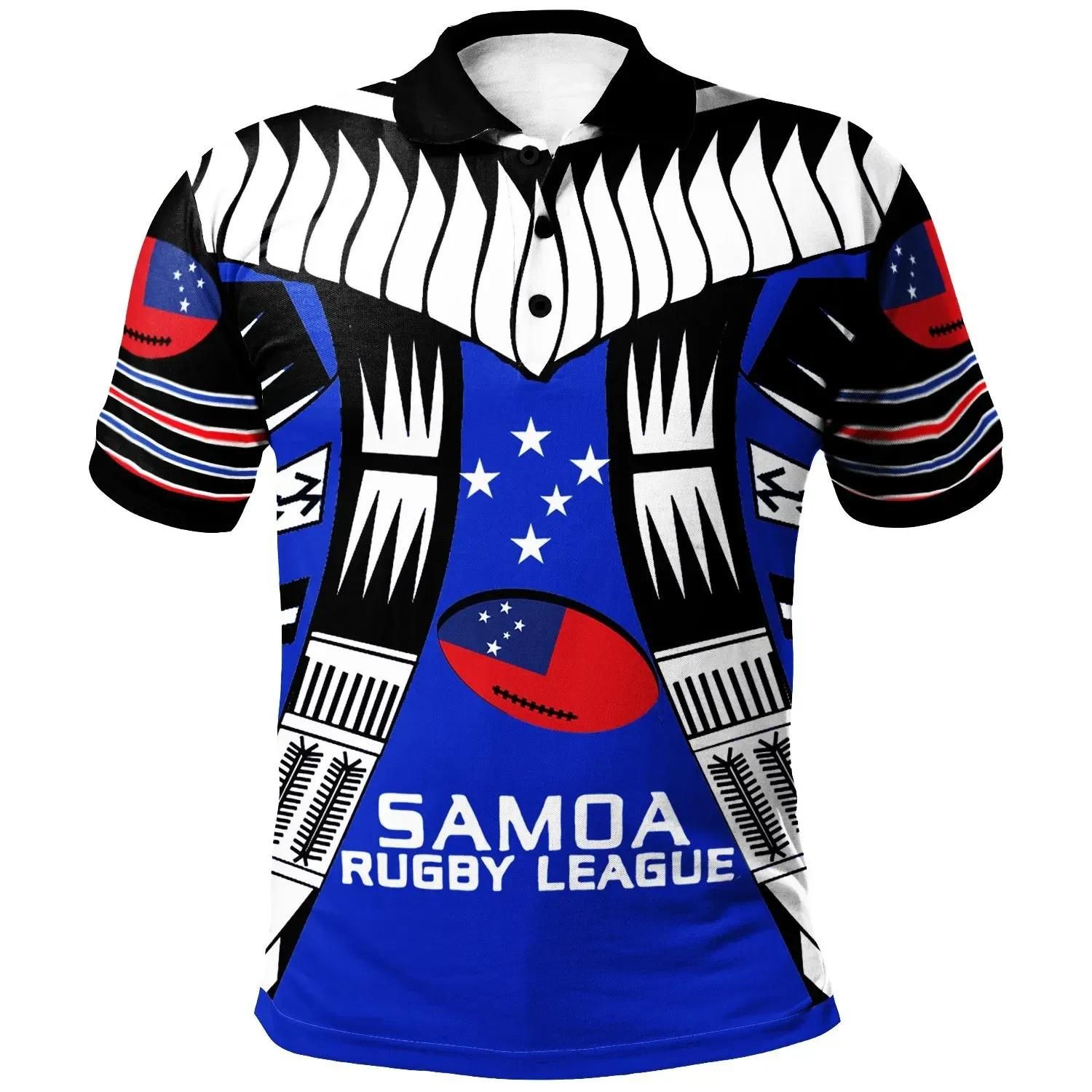 Samoa Custom Personalised Polo Shirt - Samoa Rugby Sport Style Blue Color - BN20 Samoa Custom Personalised Polo Shirt - Samoa Rugby Sport Style Blue Color - BN20