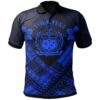 Samoa Custom Polynesian Polo Shirts - Samoa Blue Seal Camisole Hibiscus Style - BN18