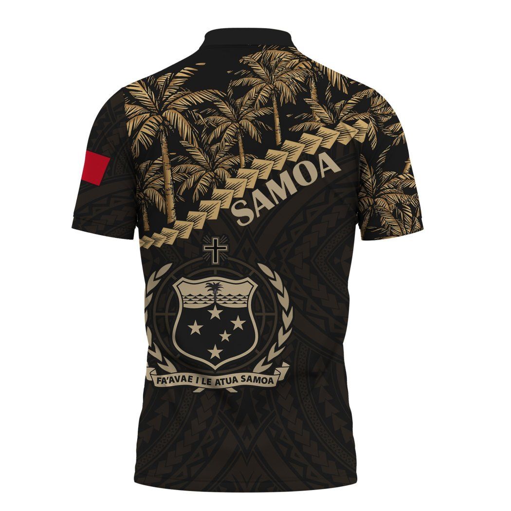 Samoa Golden Coconut Polo Shirt All Over Print Samoa Golden Coconut Polo Shirt All Over Print