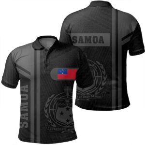 Samoa Gray Polo Shirt- Boba Style - AH - J14