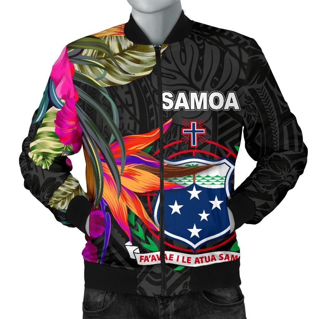 Samoa-Mens-Bomber-Jacket-Polynesian-Hibiscus-Pattern-BN39-1