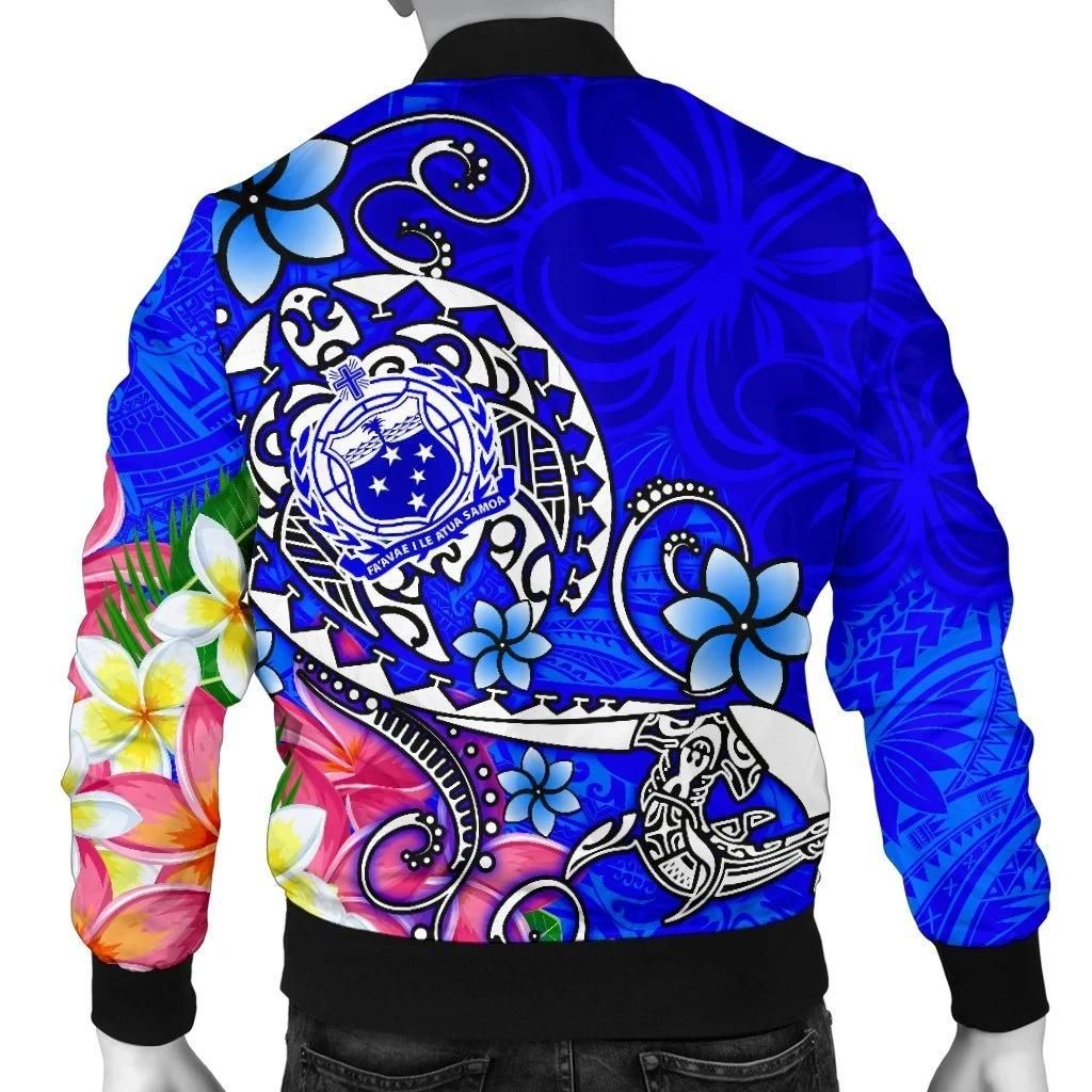 Samoa-Mens-Bomber-Jacket-Turtle-Plumeria-Blue-BN18-Bomber-Jacket-1