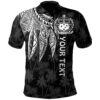Samoa Personalised Polo Shirt - Polynesian Wings (White) - BN15
