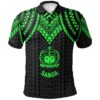 Samoa Polo Shirt - Polynesian Armor Style Green - BN39