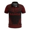 Samoa Polo Shirt - Polynesian Chief Red Version - BN10