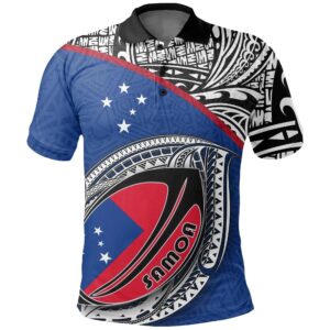 Samoa Polo Shirt - Rugby Ball - BN09
