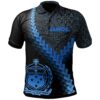 Samoa Polo Shirt - Samoa Coat Of Arms With Polynesian Tattoo Blue - BN22
