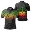 Samoa Polynesian Coat Of Arm Polo Shirt - Raggae - J4