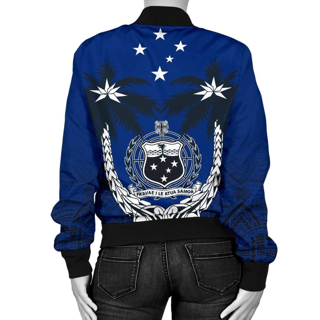 Samoa-Polynesian-Coconut-Womens-Bomber-Jacket-Blue-A02-Bomber-Jacket-1