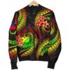 Samoa Polynesian Men Bomber Jacket - Reggae Plumeria - BN11 Bomber Jacket