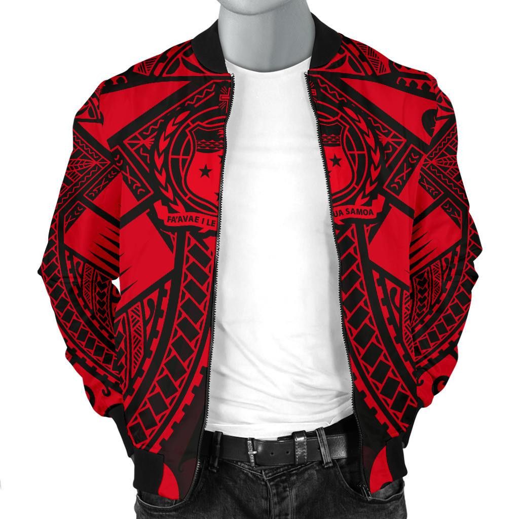 Samoa-Polynesian-Mens-Bomber-Jacket-Samoa-Red-Seal-with-Polynesian-Tattoo-BN18-Bomber-Jacket-2
