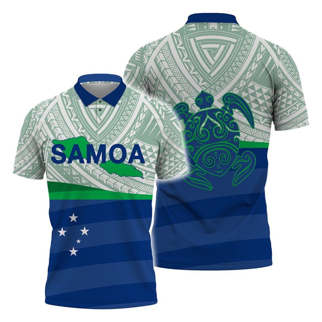 Samoa Polynesian Pattern Style Polo Shirt All Over Print Samoa Polynesian Pattern Style Polo Shirt All Over Print