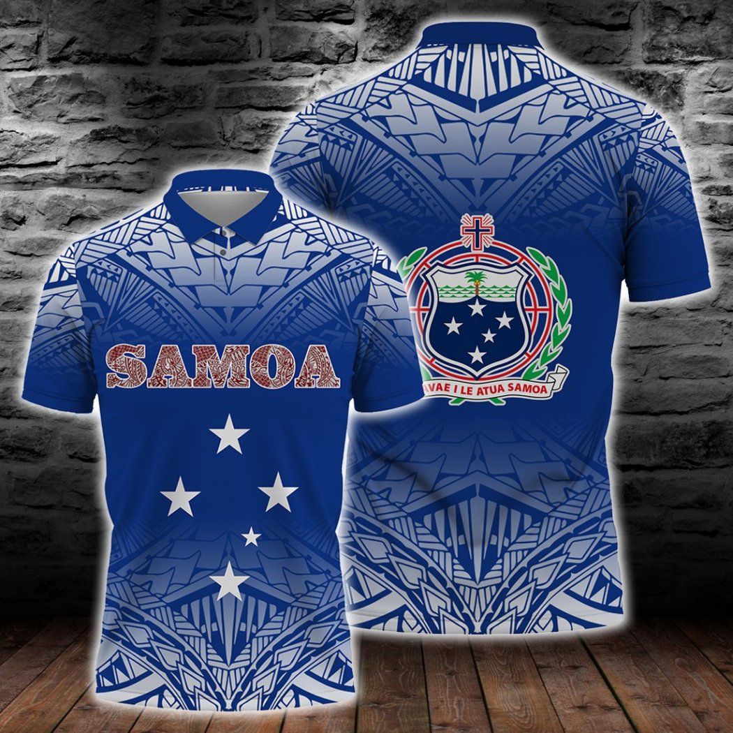 Samoa Polynesian Polo Shirt All Over Print Samoa Polynesian Polo Shirt All Over Print
