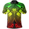 Samoa Polynesian Polo Shirt - Samoa Reggae Seal with Polynesian Tattoo - BN18