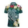 Samoa Polynesian Summer Plumeria Polo Shirt All Over Print