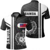 Samoa White Polo Shirt- Boba Style - AH - J14
