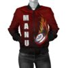 Samoa Women's Bomber Jacket - Manu Rugby Fire - BN09 Bomber Jacket