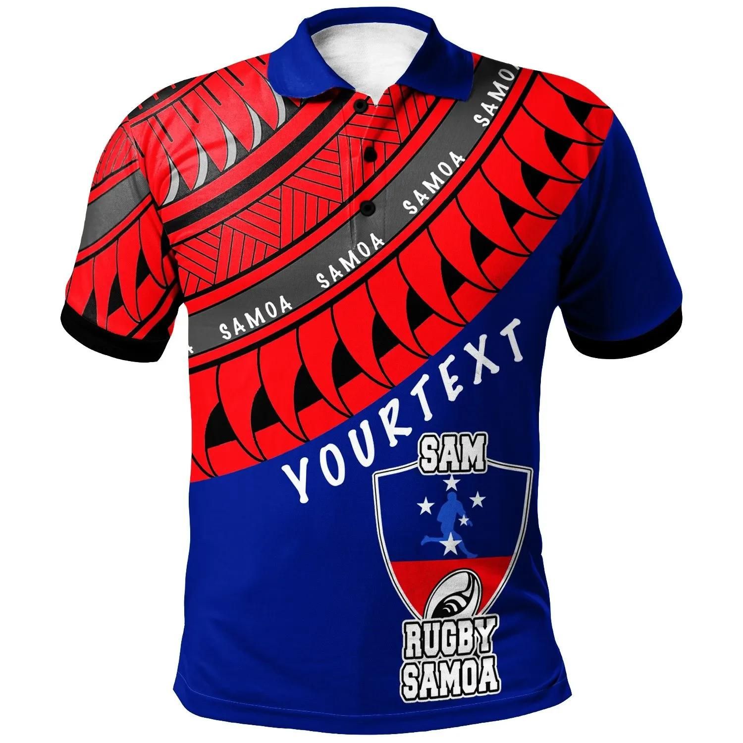 Samoa bCustom Personalised Polo-Shirt - Samoa Rugby Fan - BN20 Samoa bCustom Personalised Polo-Shirt - Samoa Rugby Fan - BN20