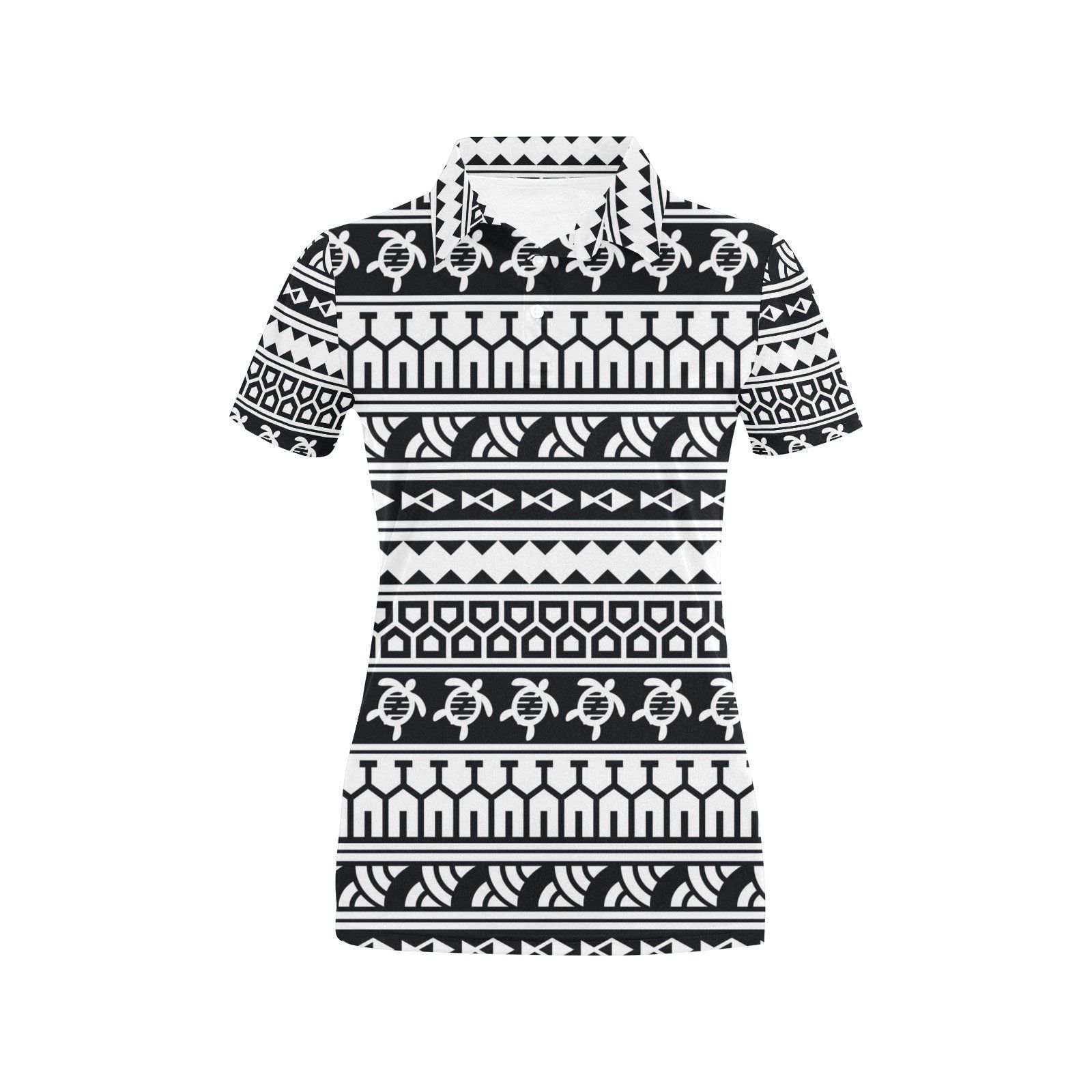 Samoan Pattern Print Design Lks303 Women'S Polo Shirt Samoan Pattern Print Design Lks303 Women'S Polo Shirt