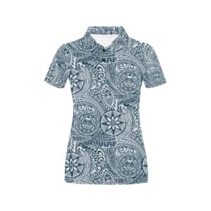 Samoan Pattern Print Design Lks306 Women'S Polo Shirt