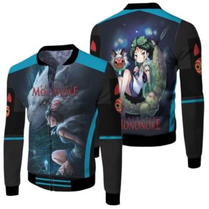 San And Moro-No-Kimi Perfect Teamwork Princess Mononoke Gift For Mononoke Hime Fans Bomber Jacket