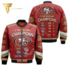 San Francisco 49Ers 5 Time Super Bowl Champions Full Printing Bomber Jacket