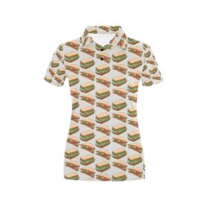 Sandwich Print Design Lks302 Women'S Polo Shirt