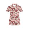 Santa Christmas Themed Print Design Lks302 Women'S Polo Shirt