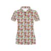 Santa Christmas Themed Print Design Lks303 Women'S Polo Shirt