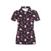 Santa Christmas Themed Print Design Lks304 Women'S Polo Shirt