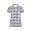Santa Christmas Themed Print Design Lks305 Women'S Polo Shirt