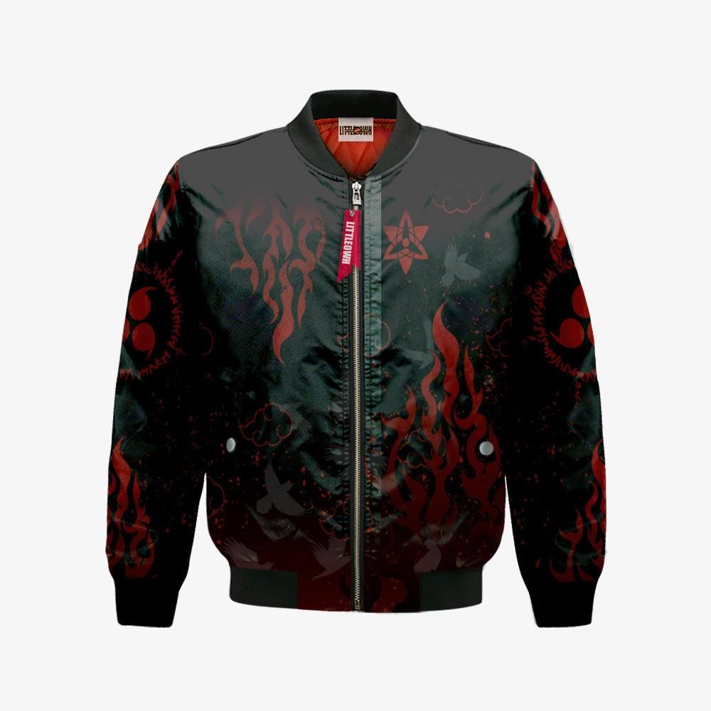 Sasuke Akatsuki Bomber Jacket Custom Nrt Cosplay Costumes Bomber Jacket Sasuke Akatsuki Bomber Jacket Custom Nrt Cosplay Costumes Bomber Jacket