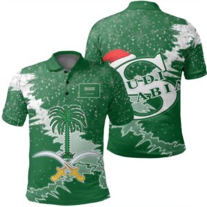 Saudi Arabia Christmas Coat Of Arms Polo Shirt X Style J78