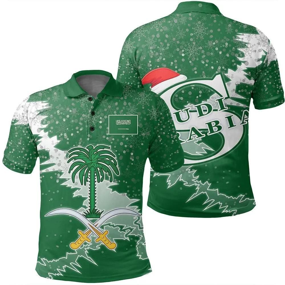 Saudi Arabia Christmas Coat Of Arms Polo Shirt X Style J78 Saudi Arabia Christmas Coat Of Arms Polo Shirt X Style J78