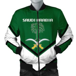 Saudi Arabia Coat Of Arms Men Bomber Jacket Lucian Style J5W Bomber Jacket