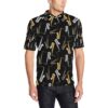 Saxophone Pattern Print Design 01 Men Polo Shirt