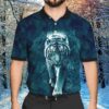 Scare Tiger Blue Polo Shirt