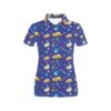 School Bus Print Design Lks307 Women'S Polo Shirt
