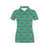 School Bus Print Design Lks308 Women'S Polo Shirt