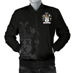 Schott Germany Men's Bomber Jacket - German Family Crest A7 Bomber Jacket