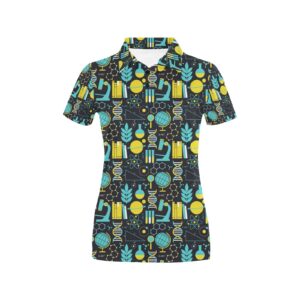 Science Print Design Lks301 Women'S Polo Shirt