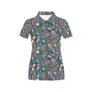 Science Print Design Lks304 Women'S Polo Shirt