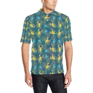 Scorpion Pattern Print Design 02 Men Polo Shirt