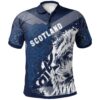 Scotland Celtic Polo Shirt - Cross Celt Lion - BN15