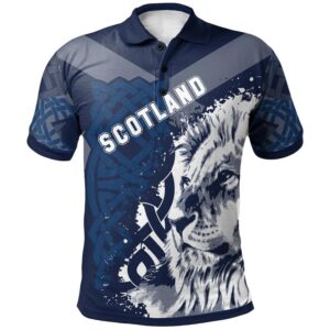 Scotland Celtic Polo Shirt - Cross Celt Lion - BN15